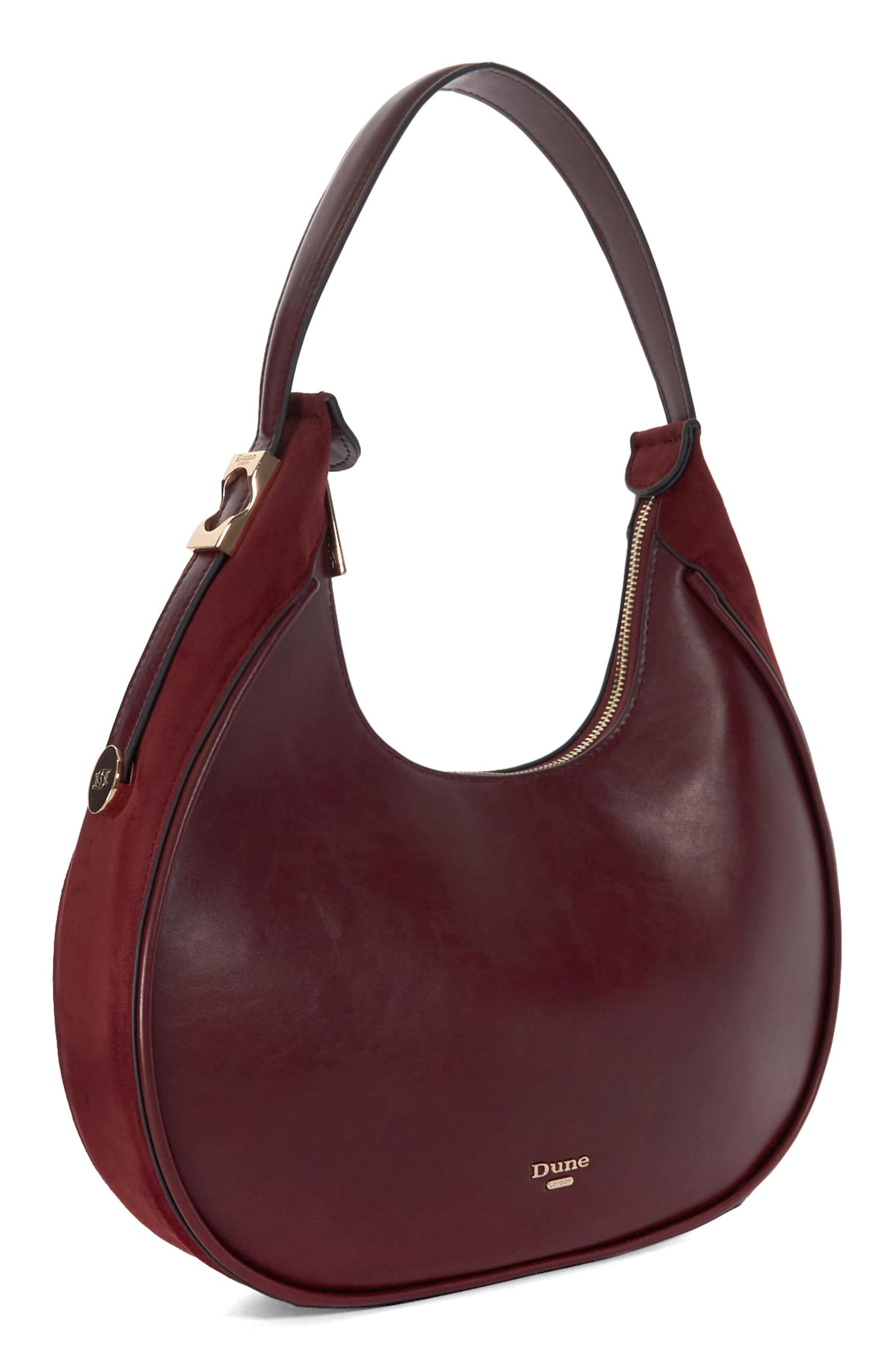 Dedicated Faux Leather Shoulder Bag, Alternate, color, BURGUNDY