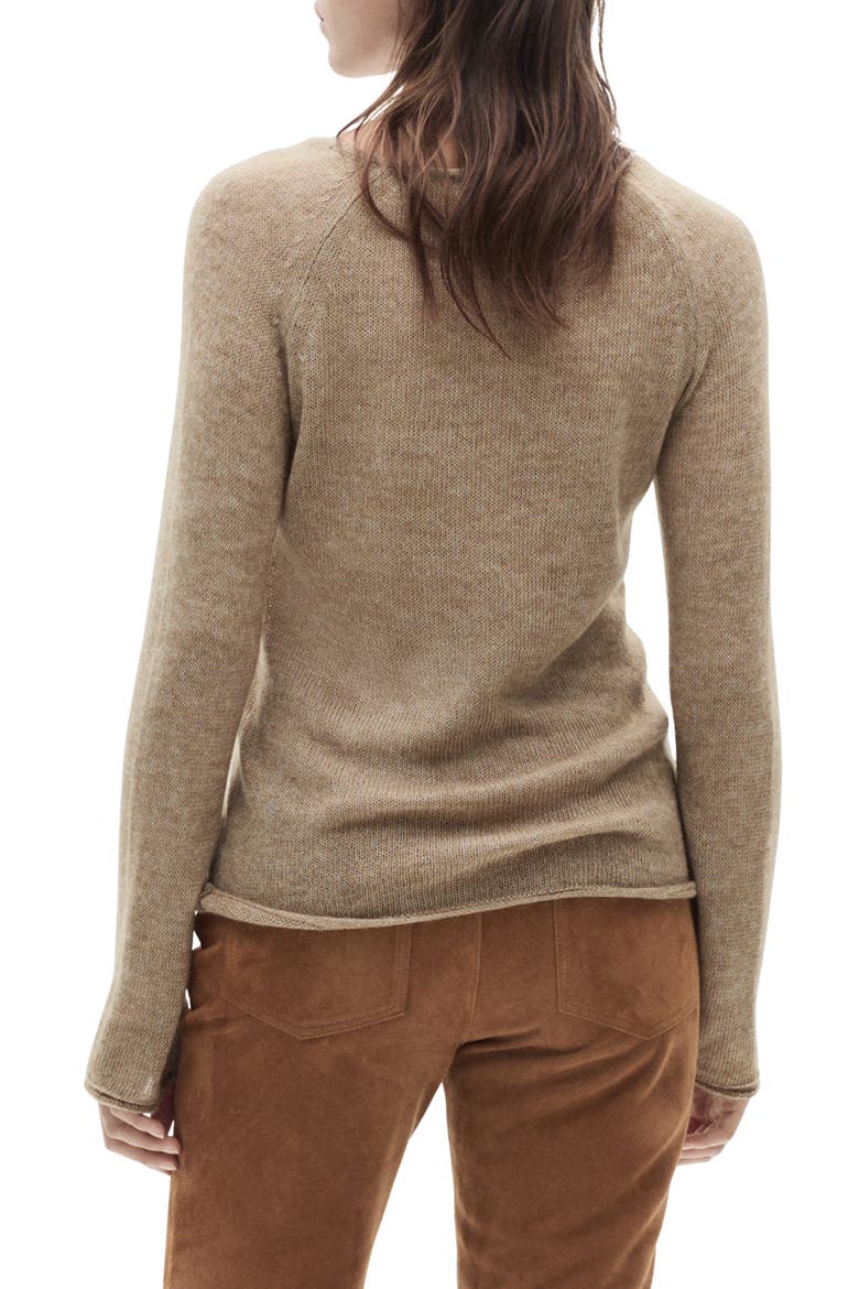 Crewneck Sweater, Alternate, color, LIGHT/ PASTEL GREY