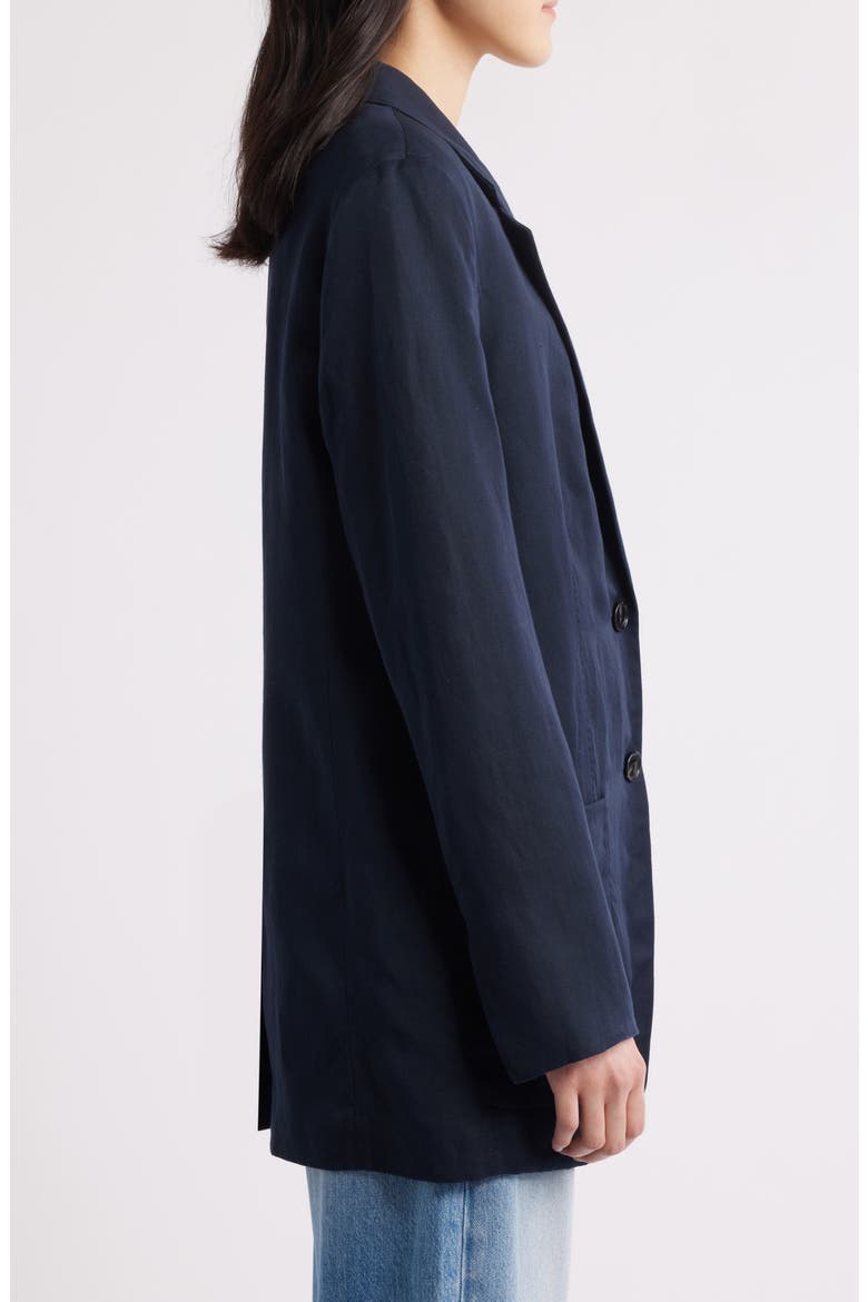 Janka Longline Blazer, Alternate, color, DARK BLUE