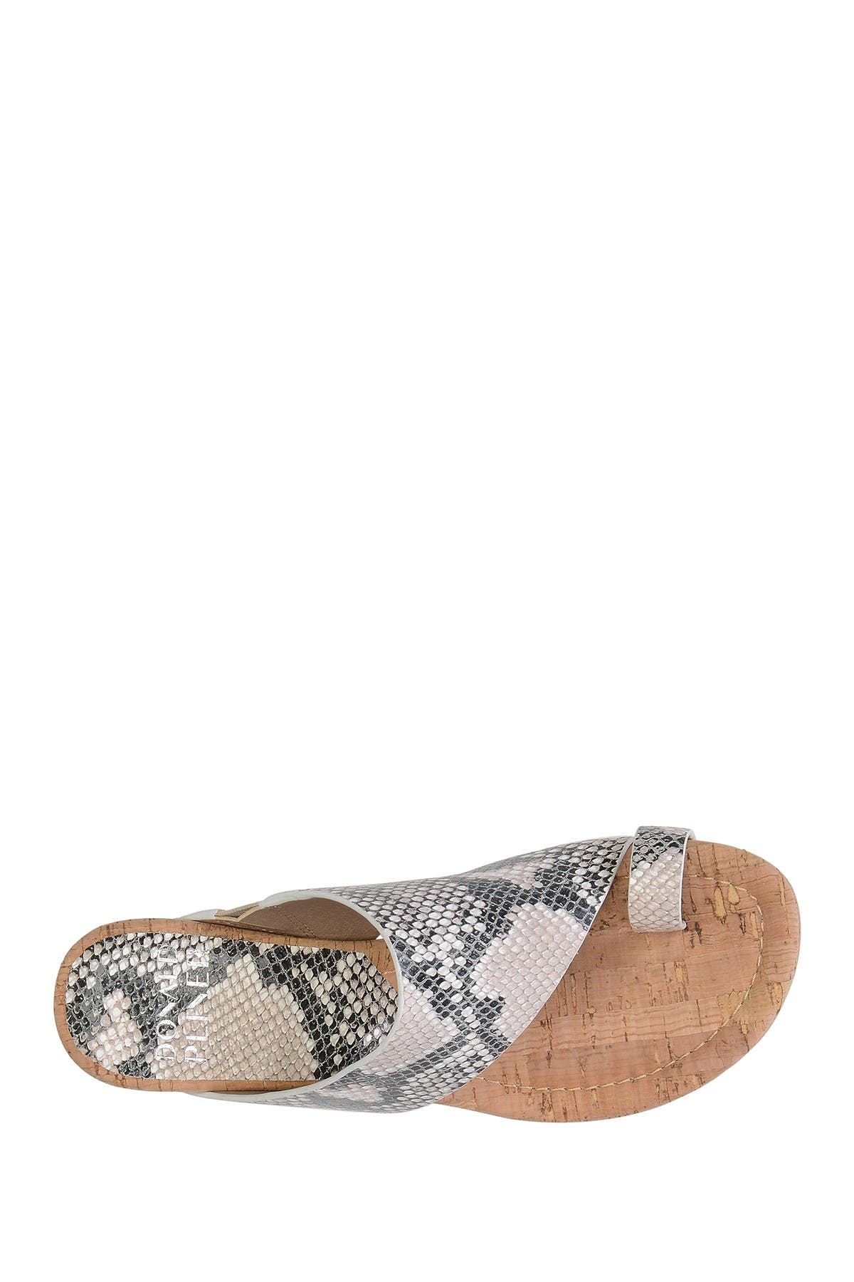 Donald Pliner Gyer Leather Python Print Wedge Sandal, Alternate, color, 