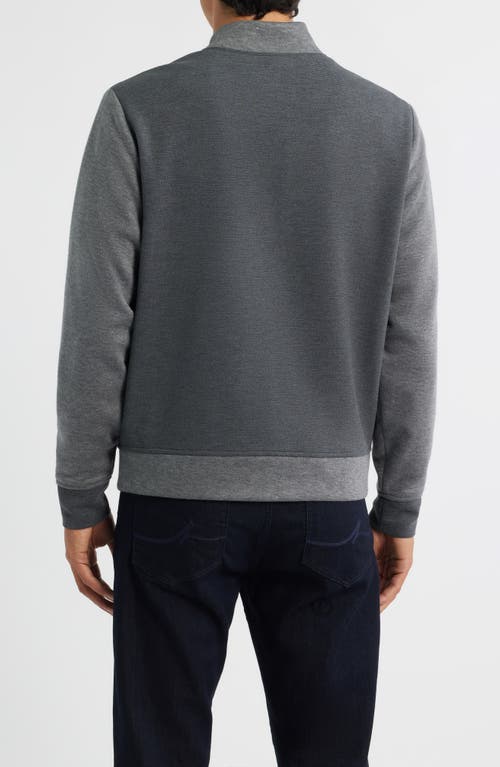 Robert Barakett Isaak Colorblock Knit Jacket In Gray