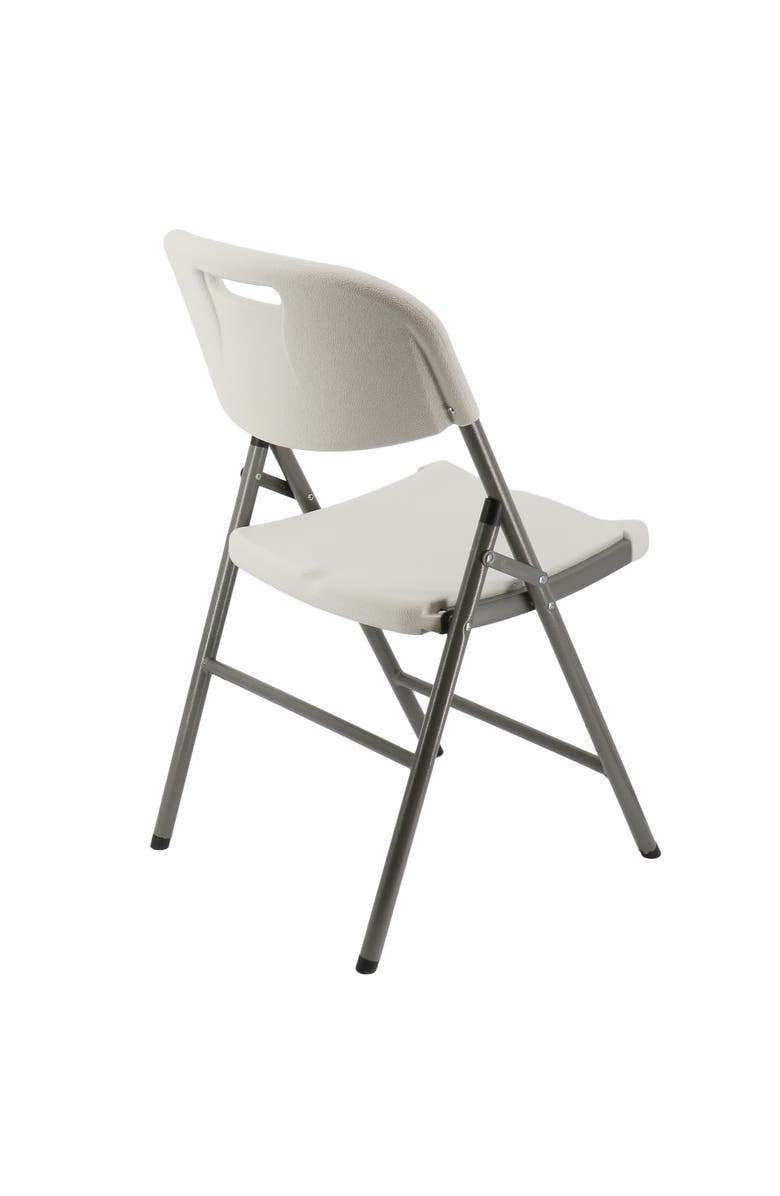 Elama 4 Piece Indoor and Outdoor Folding Chair Set, Alternate, color, White