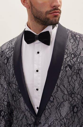 Shawl Collar Lace Formal Jacket