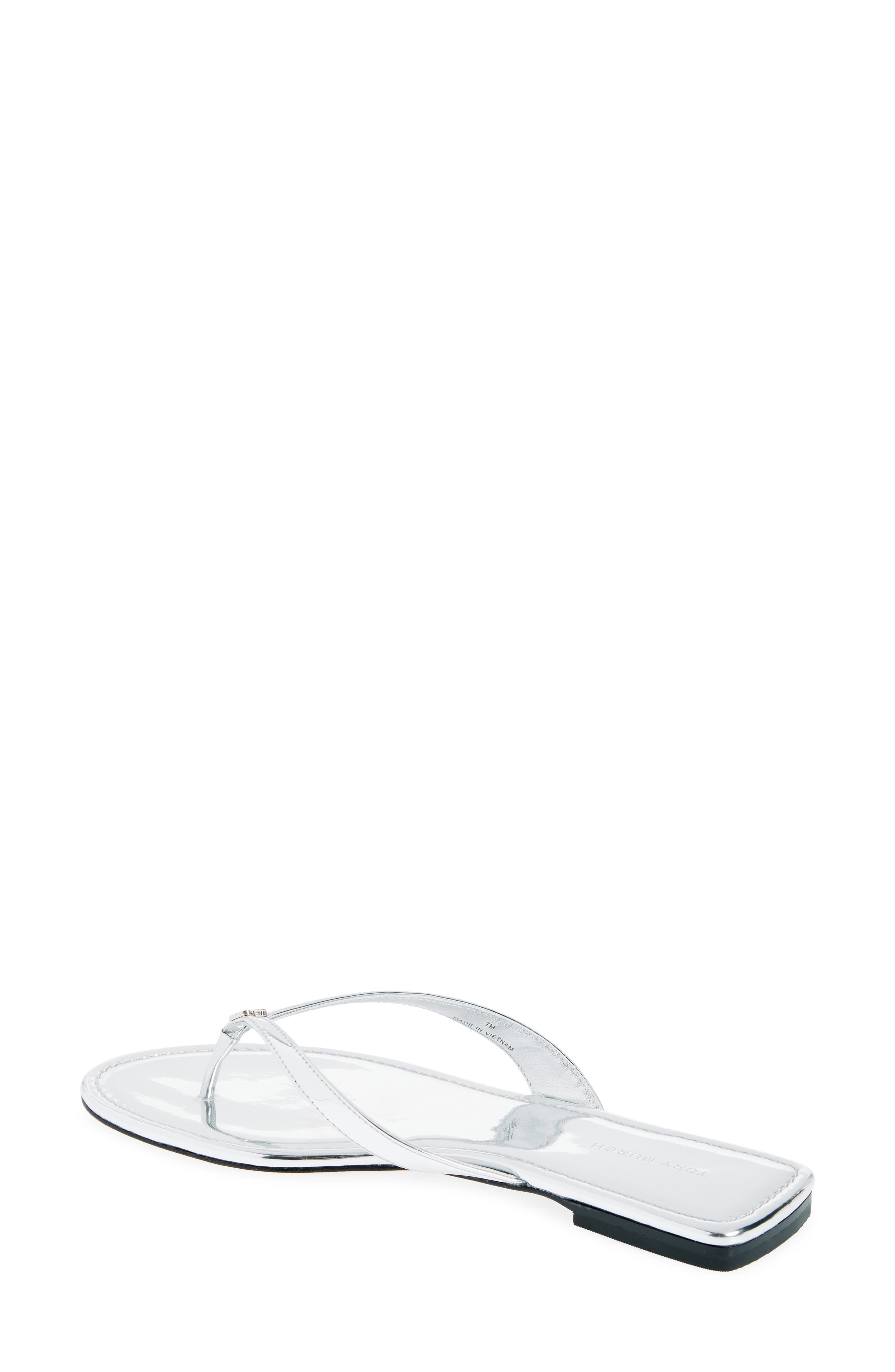 Tory Burch Classic Flip Flop, Alternate, color, Argento