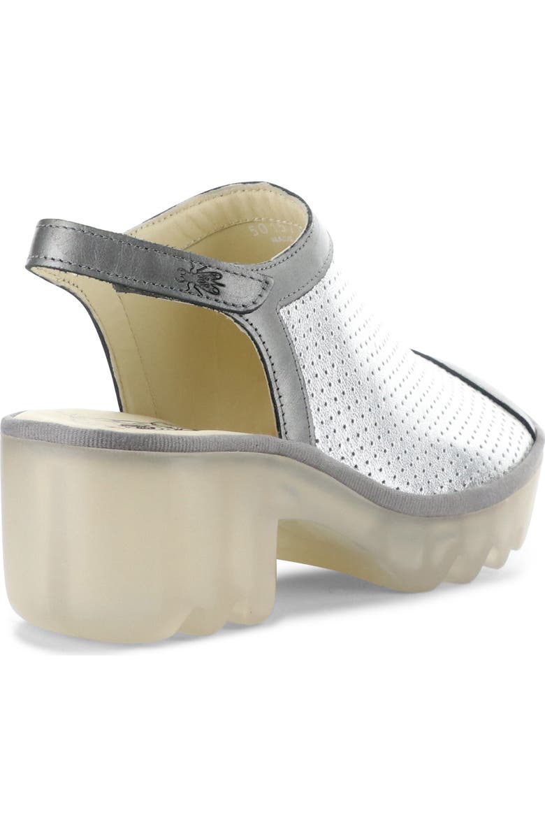Fly London Teif Platform Sandal, Alternate, color, Silver/ Plomo