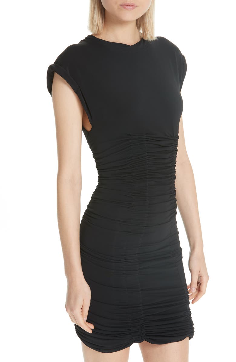 Alexander Wang Ruched Jersey Minidress, Alternate, color, 