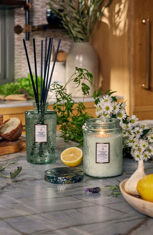 Voluspa French Cade Lavender Large Jar Candle In Green