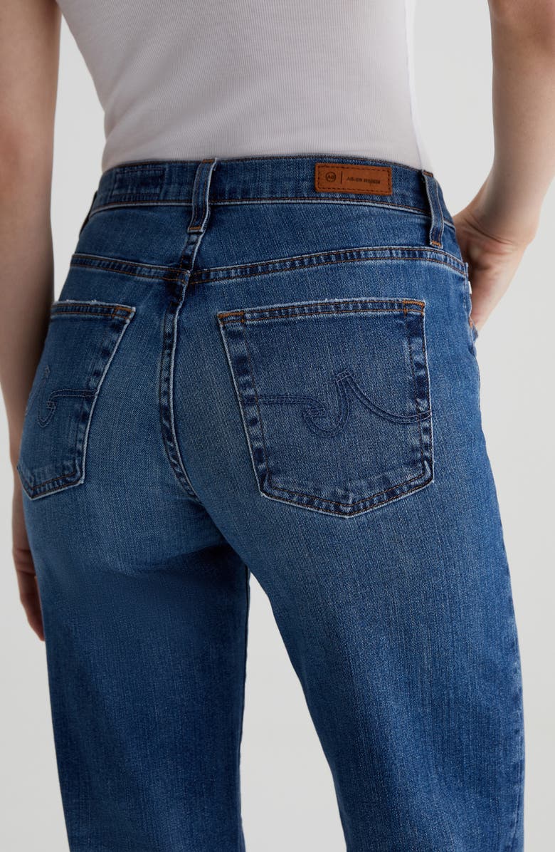 AG Brinley Mid Rise Straight Leg Jeans, Alternate, color, 15 Years Prague