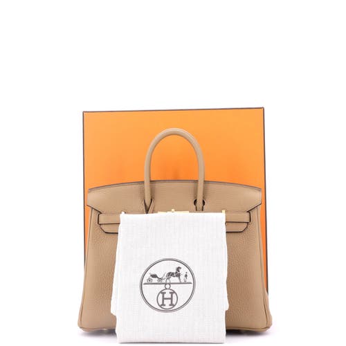 Pre-owned Hermes Hermes Birkin Handbag Brown Togo With Gold Hardware 25 In Brown