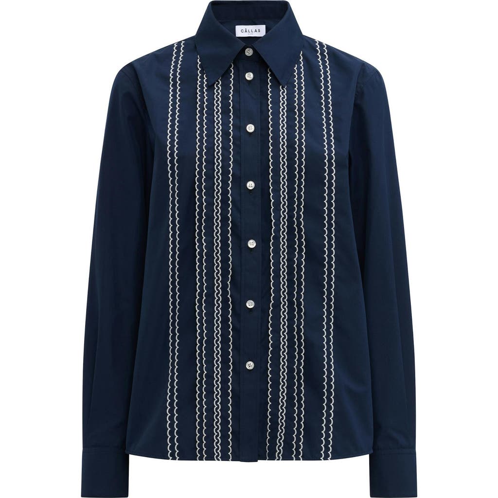Callas Milano Arletty Embroidered Shirt