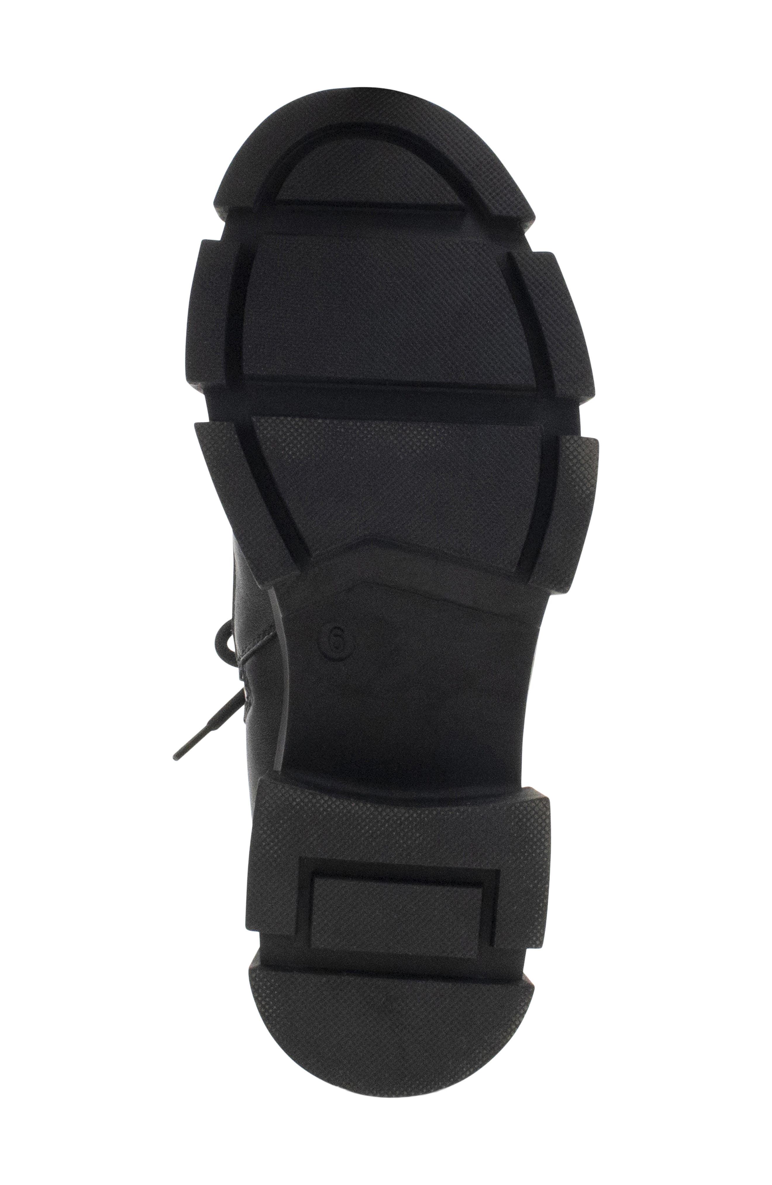 Ashford Quilted Lace Up Boot, Alternate, color, BLACK