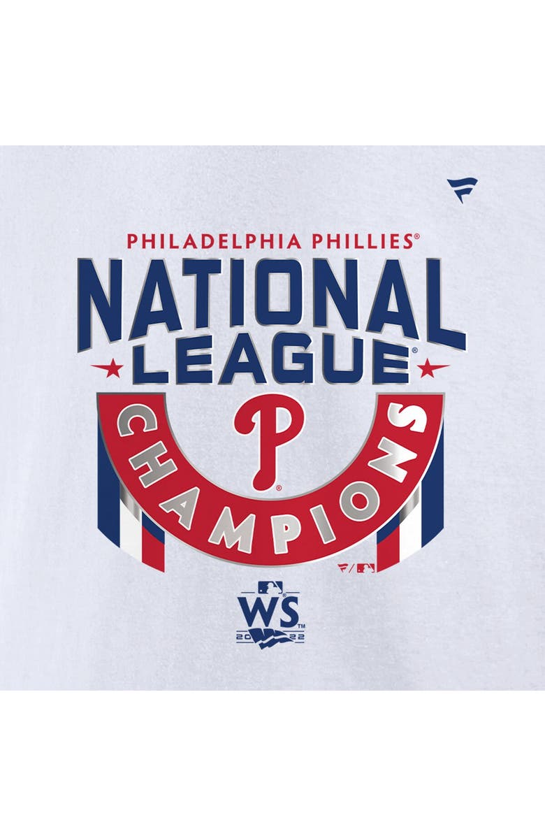 FANATICS Men's Fanatics Branded White Philadelphia Phillies 2022 National League Champions Locker Room T-Shirt, Alternate, color, 