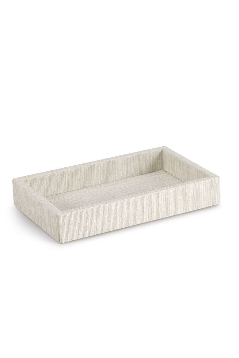 Reed Linen Towel Tray, Alternate, color, IVORY