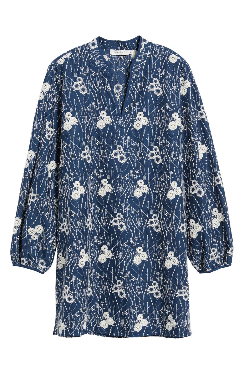 Masai Copenhagen Giaria Floral Embroidered Cotton Tunic, Alternate, color, 