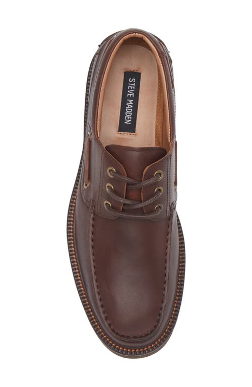 Steve Madden Hobson Boat Shoe In Brown