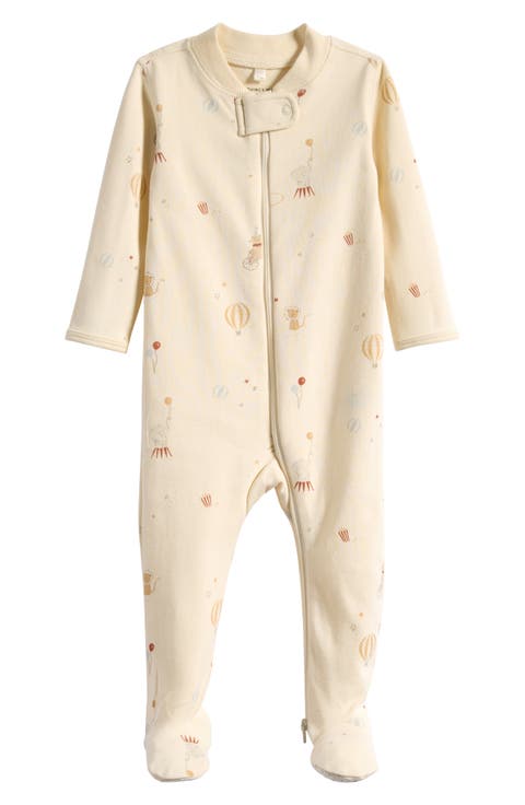 Cotton Zip Footie (Baby)