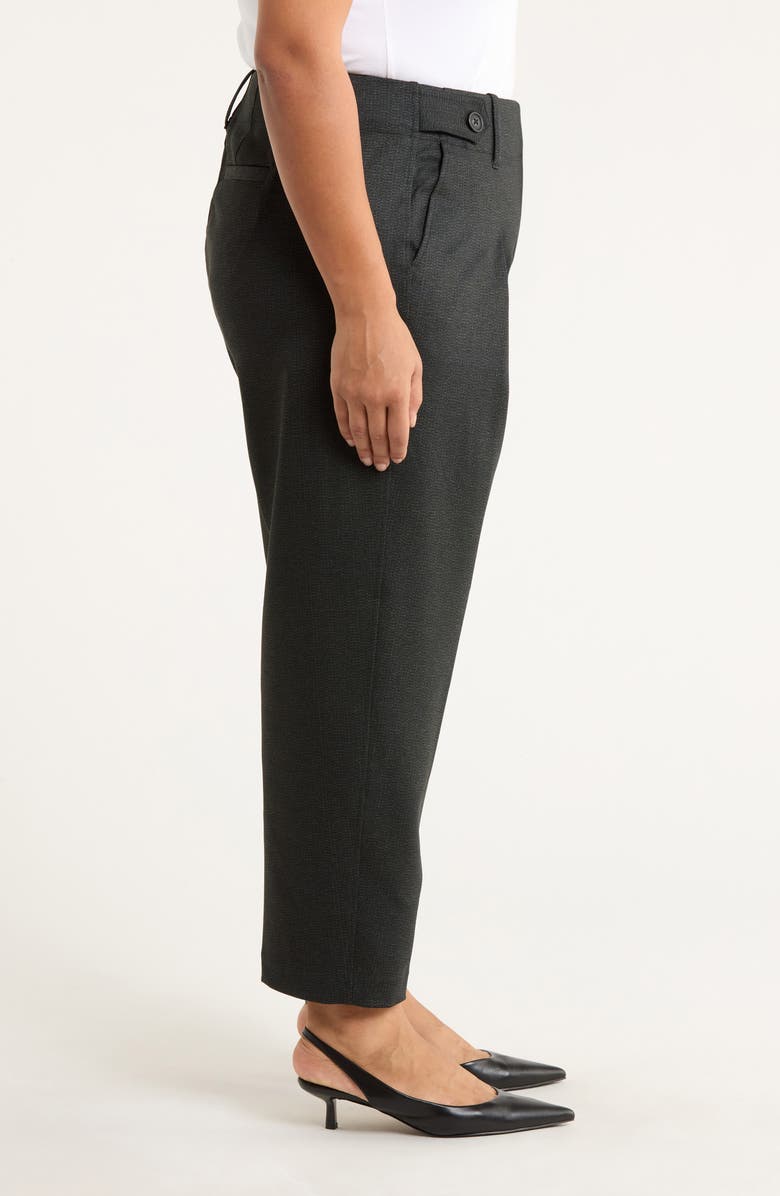 Liverpool Tailored Tab Waist Pants, Alternate, color, Smoky Charcoal Herringbone