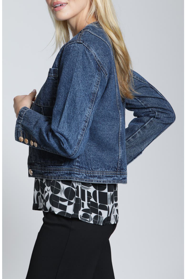 Denim Jacket, Alternate, color, MEDIUM INDIGO