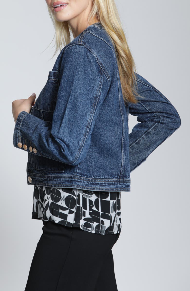 APNY Denim Jacket, Alternate, color, Medium Indigo