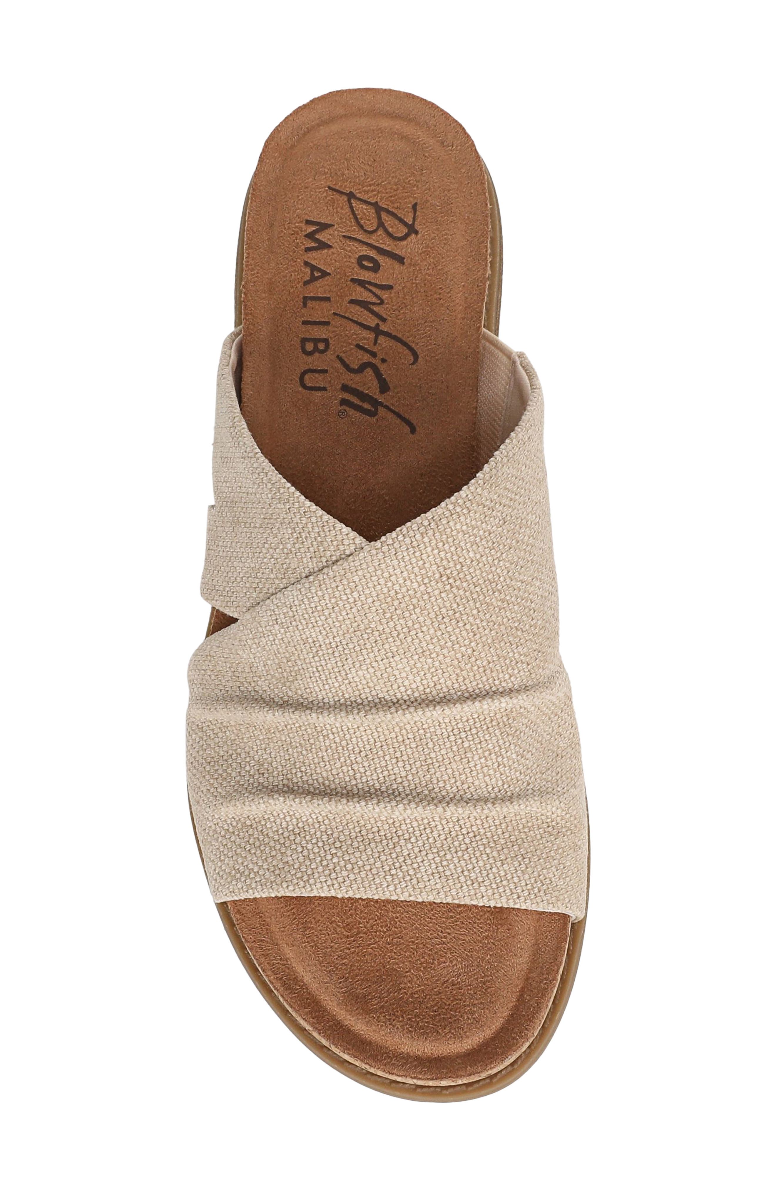 Noelle Slide Sandal, Alternate, color, NATURAL CANVAS