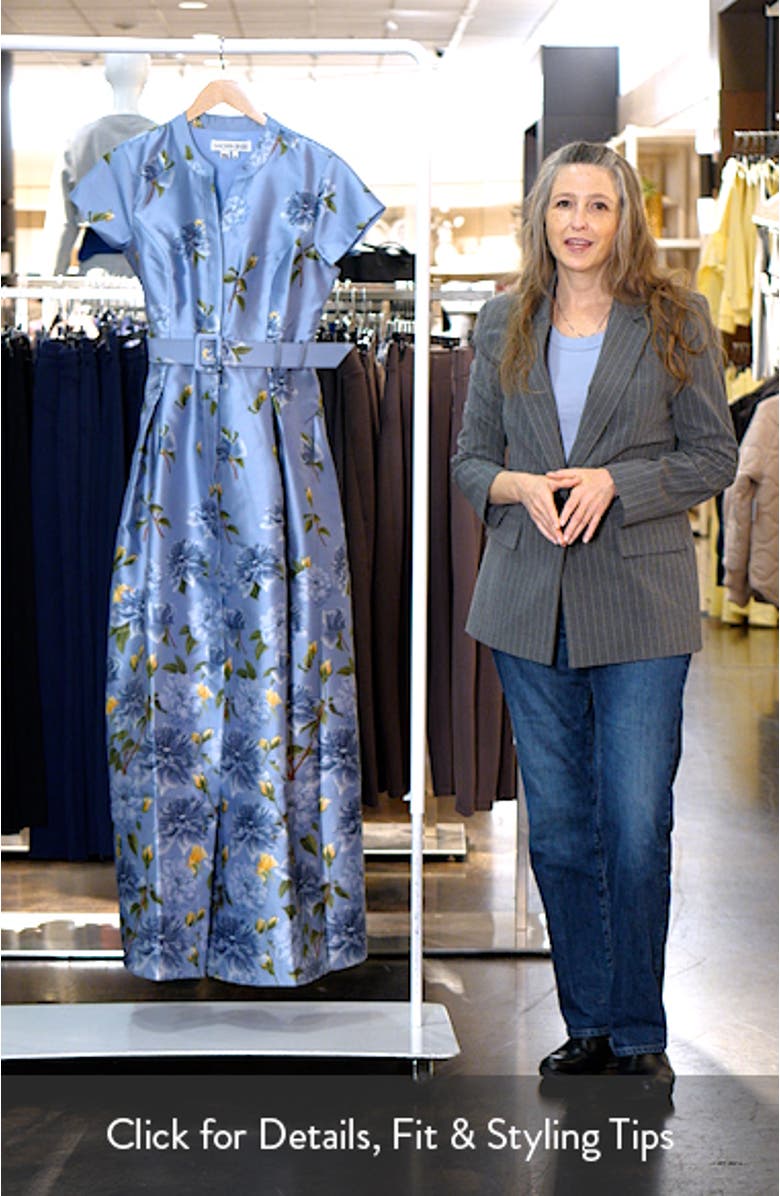 Marta Belted Mikado Gown, sales video thumbnail