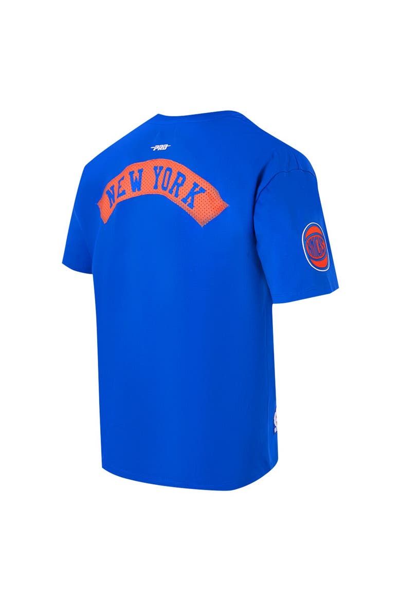 Men's Pro Standard Royal New York Knicks Made To Play Drop Shoulder T-Shirt, Alternate, color, Royal