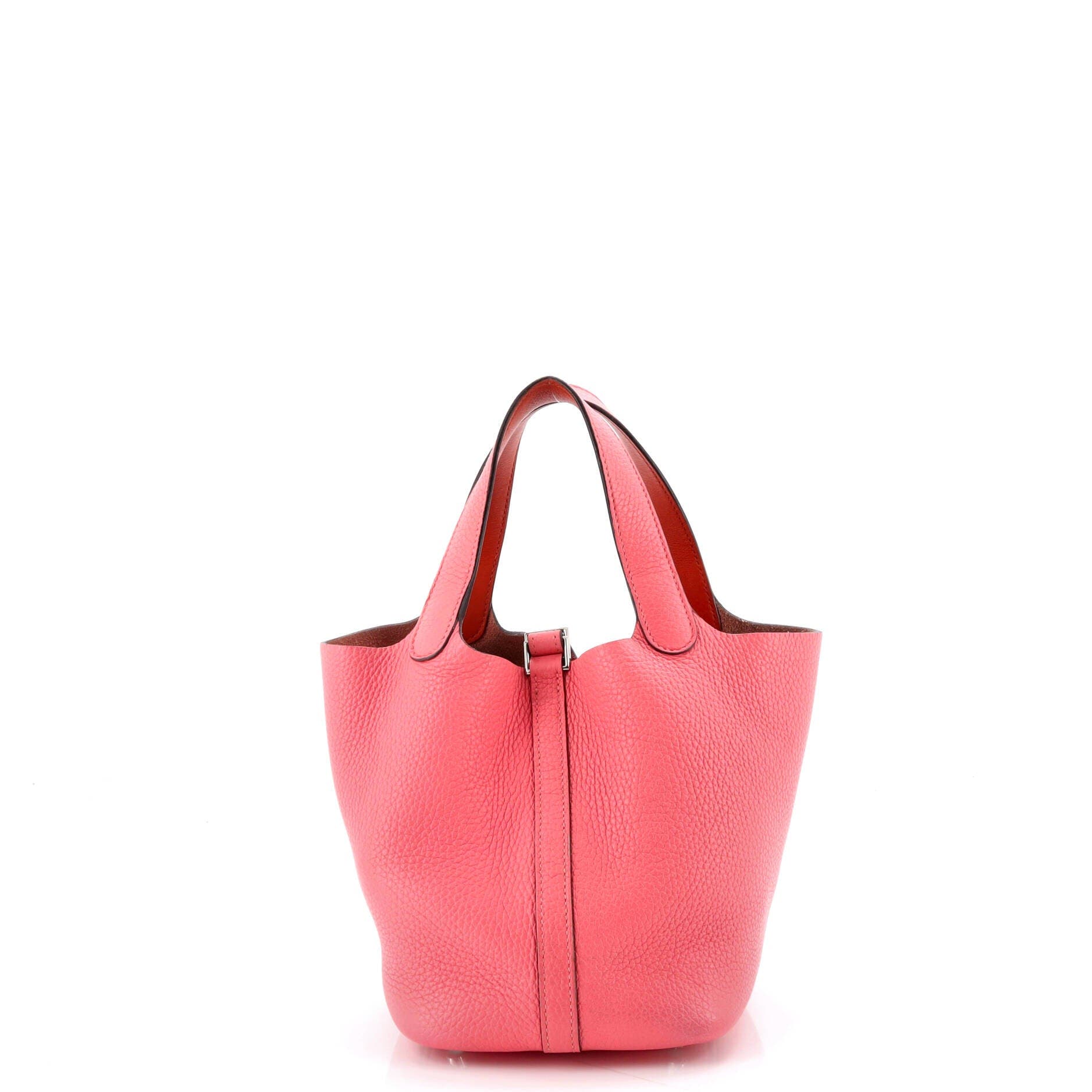 Pre-Owned Hermes Eclat Picotin Lock Bag Clemence PM, Alternate, color, Rose Azalee