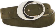 Steve Madden Faux Suede Organic Buckle Belt