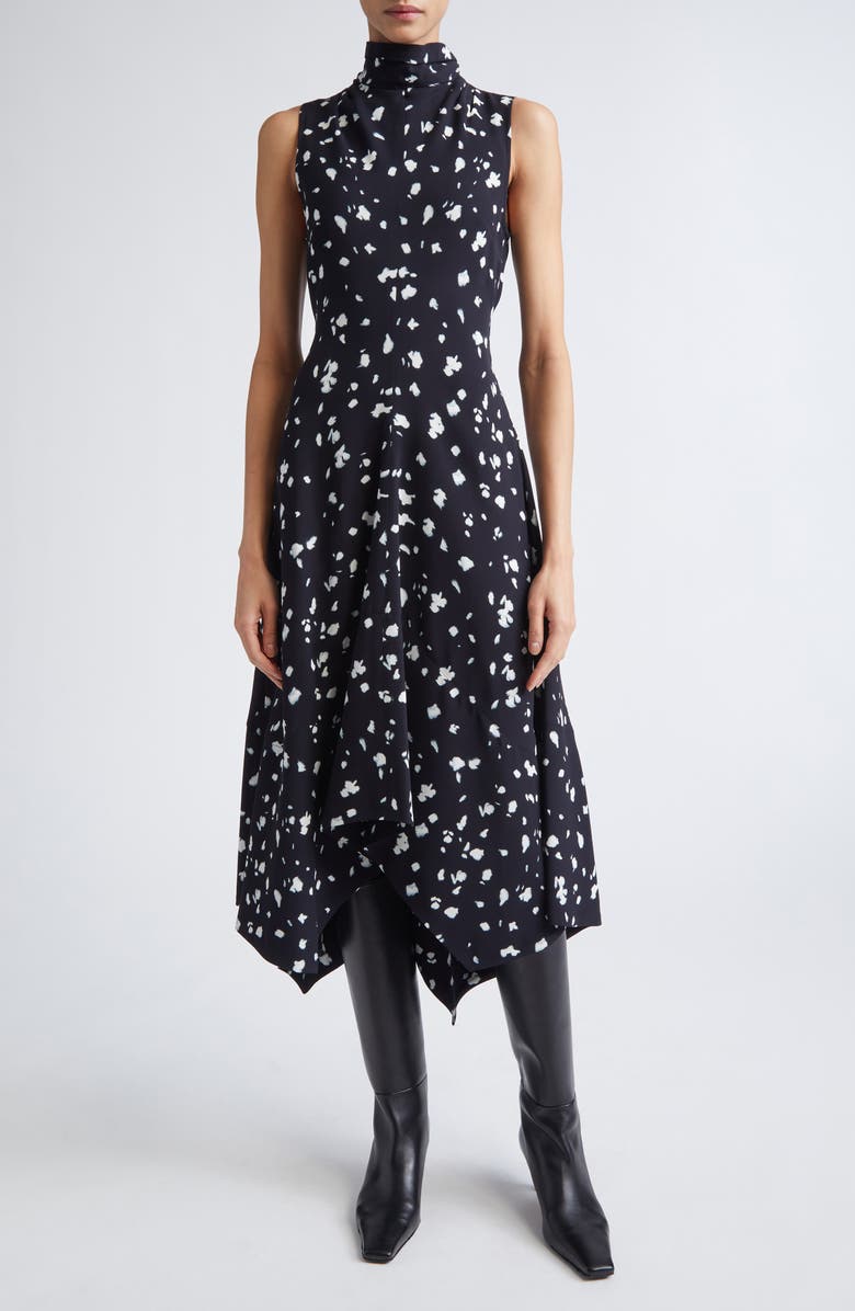 Proenza Schouler Devora Print Dress, Main, color, Black Multi