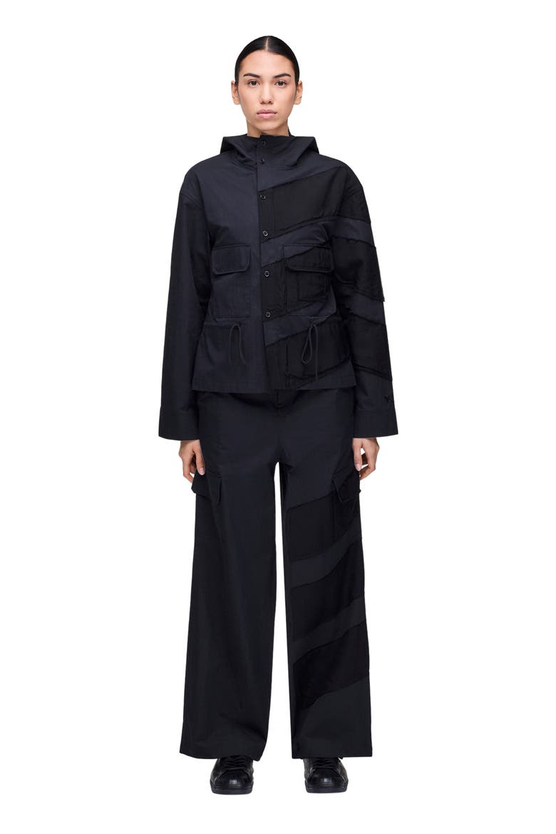 Wide Leg Cargo Pants, Alternate, color, BLACK/