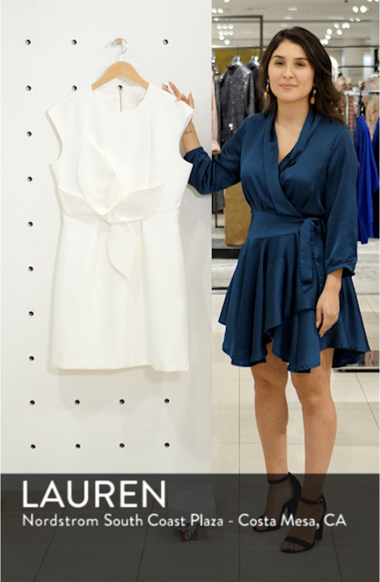 Polly Structured Bow Minidress, sales video thumbnail