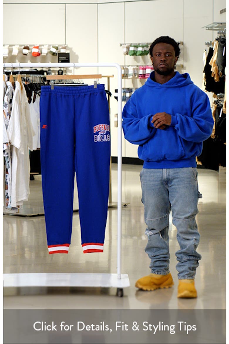 Men's Starter Royal Buffalo Bills Blitz Fleece Jogger Pants video