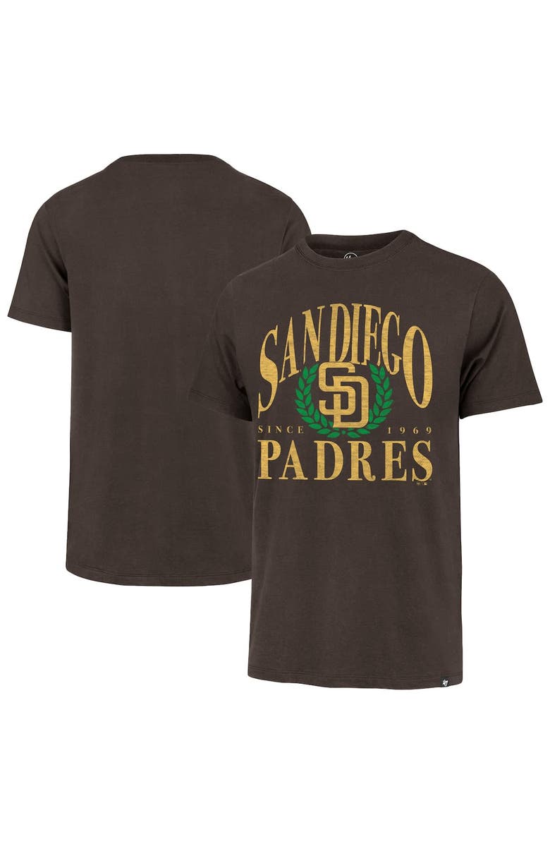 '47 Men's '47 Brown San Diego Padres Pitchout Franklin T-Shirt, Alternate, color, 