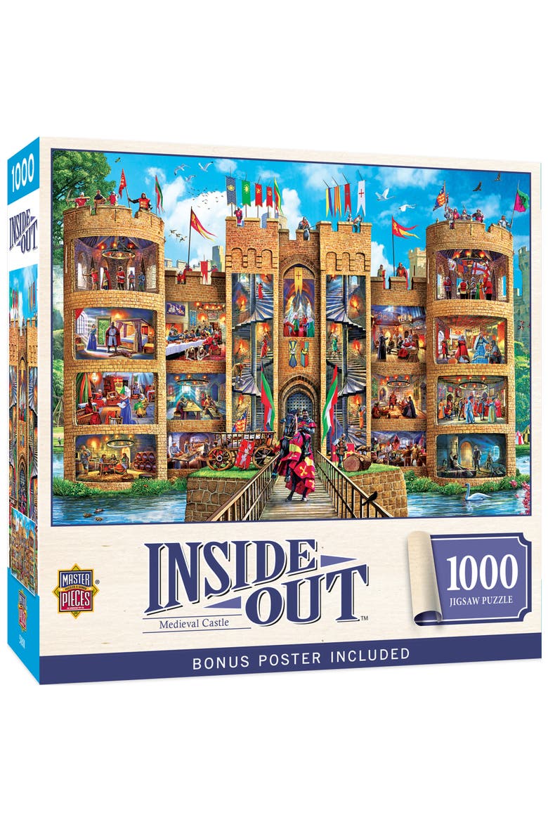 Medieval Castle 1000 Piece Jigsaw Puzzle, Main, color, Multicolor