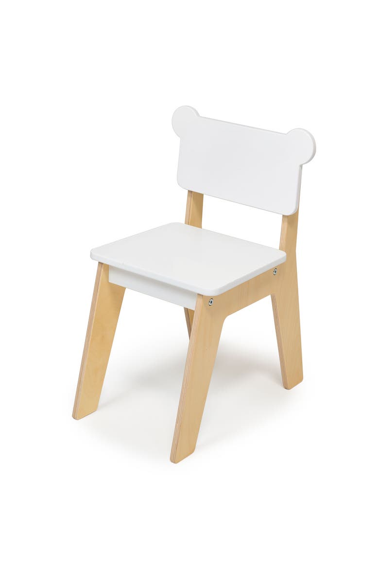 Kid's Bear Chair, Main, color, White