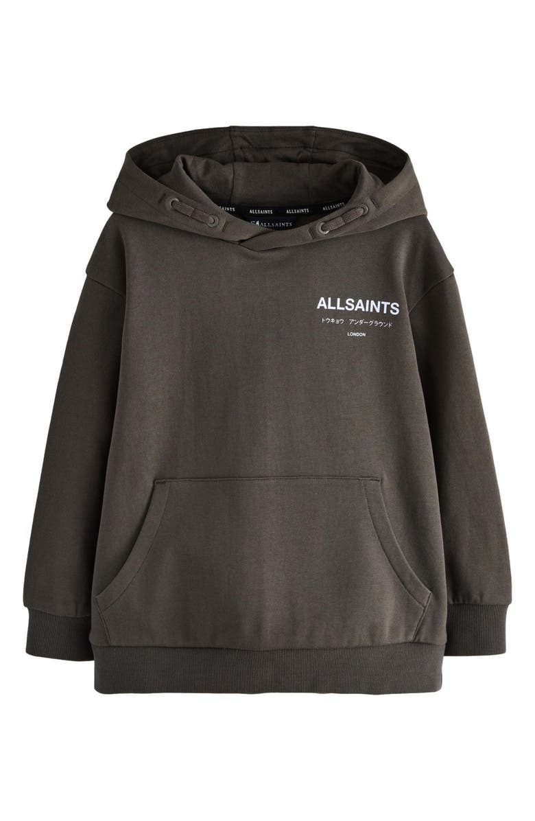 smALLSAINTS by ALLSAINTS Kids' Underground Hoodie, Main, color, Brown
