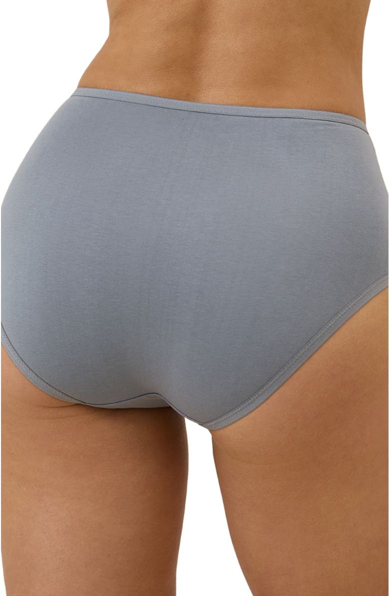 Pact Organic Cotton Everyday High Rise Brief 6-Pack, Main, color, Dotted Daisies