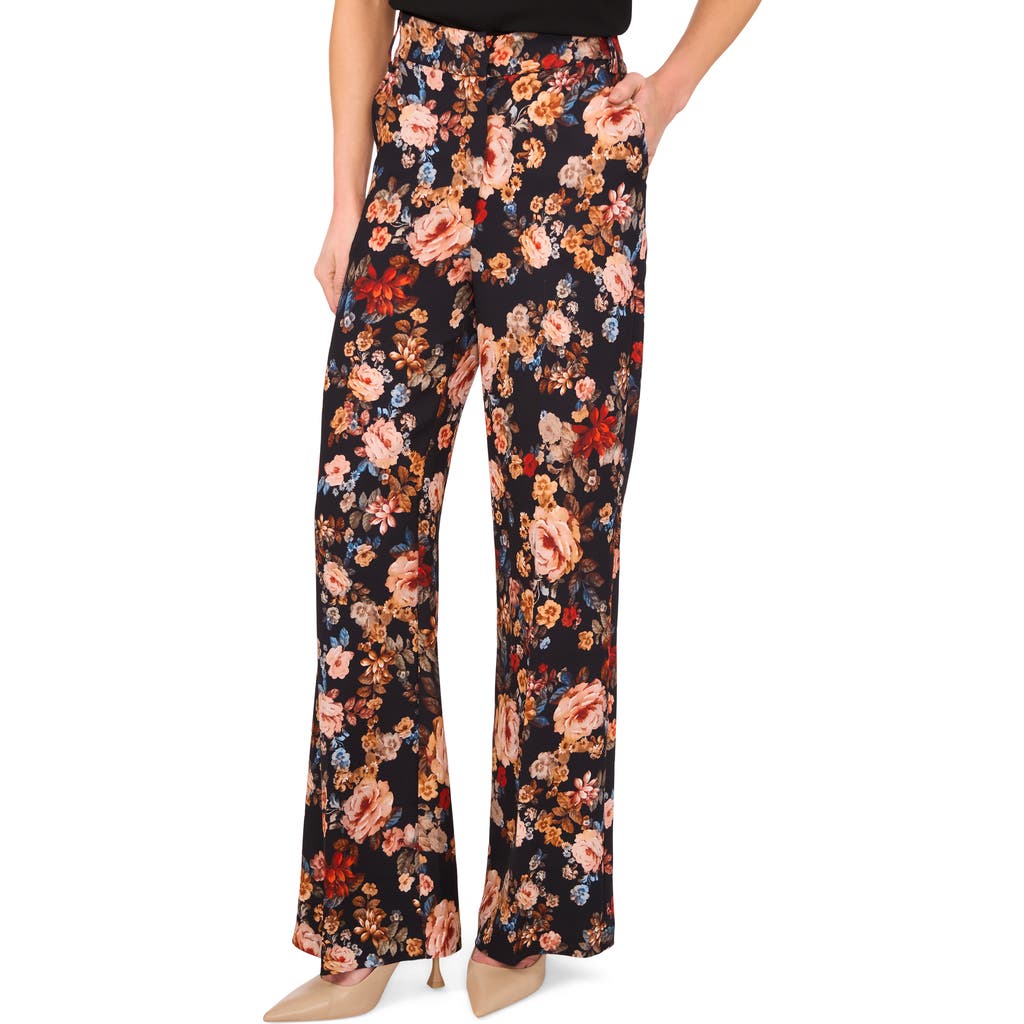 Ted Baker Floral Pants In Black