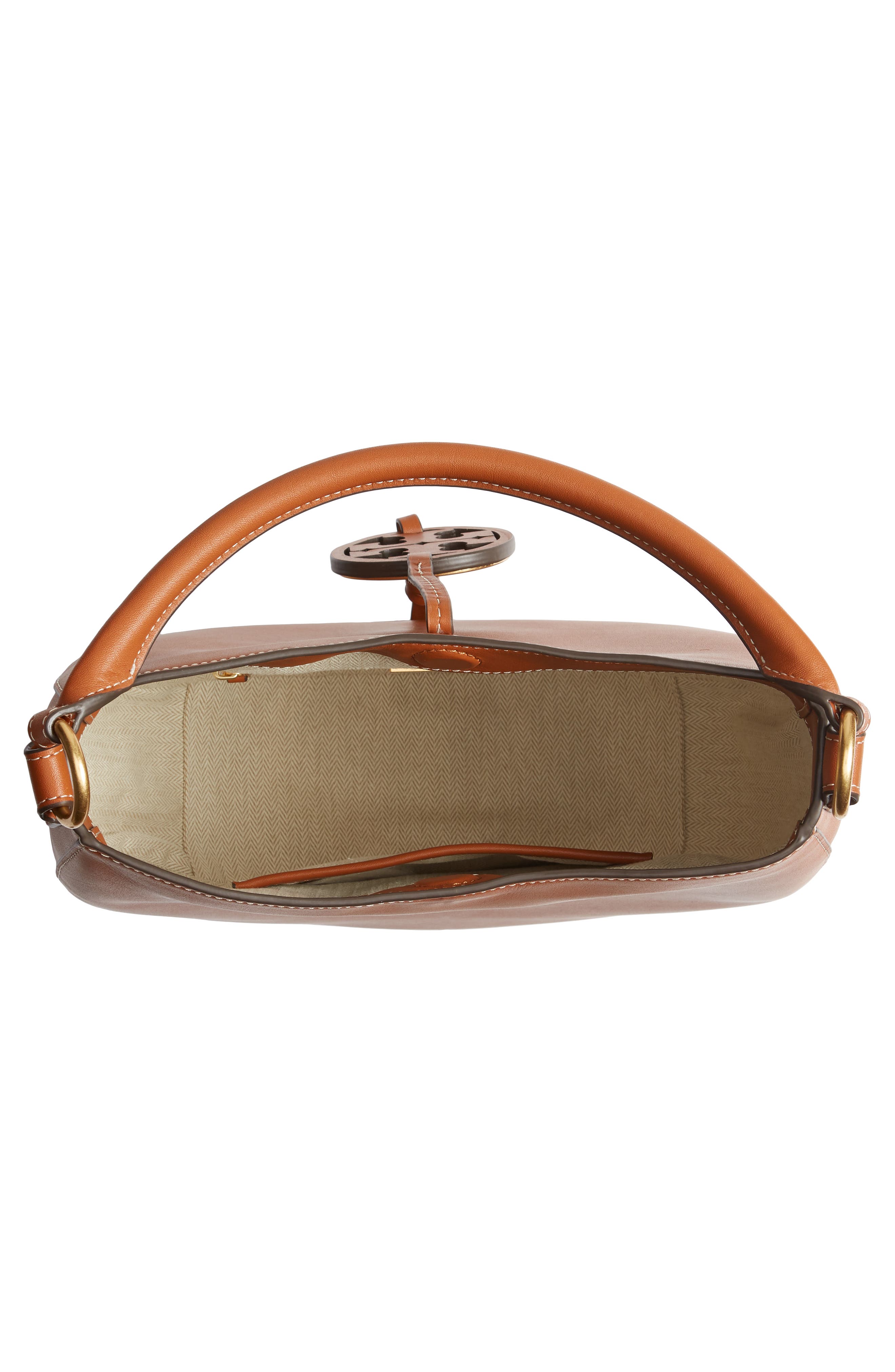 Mini Miller Leather Hobo Bag, Alternate, color, AGED CAMELLO