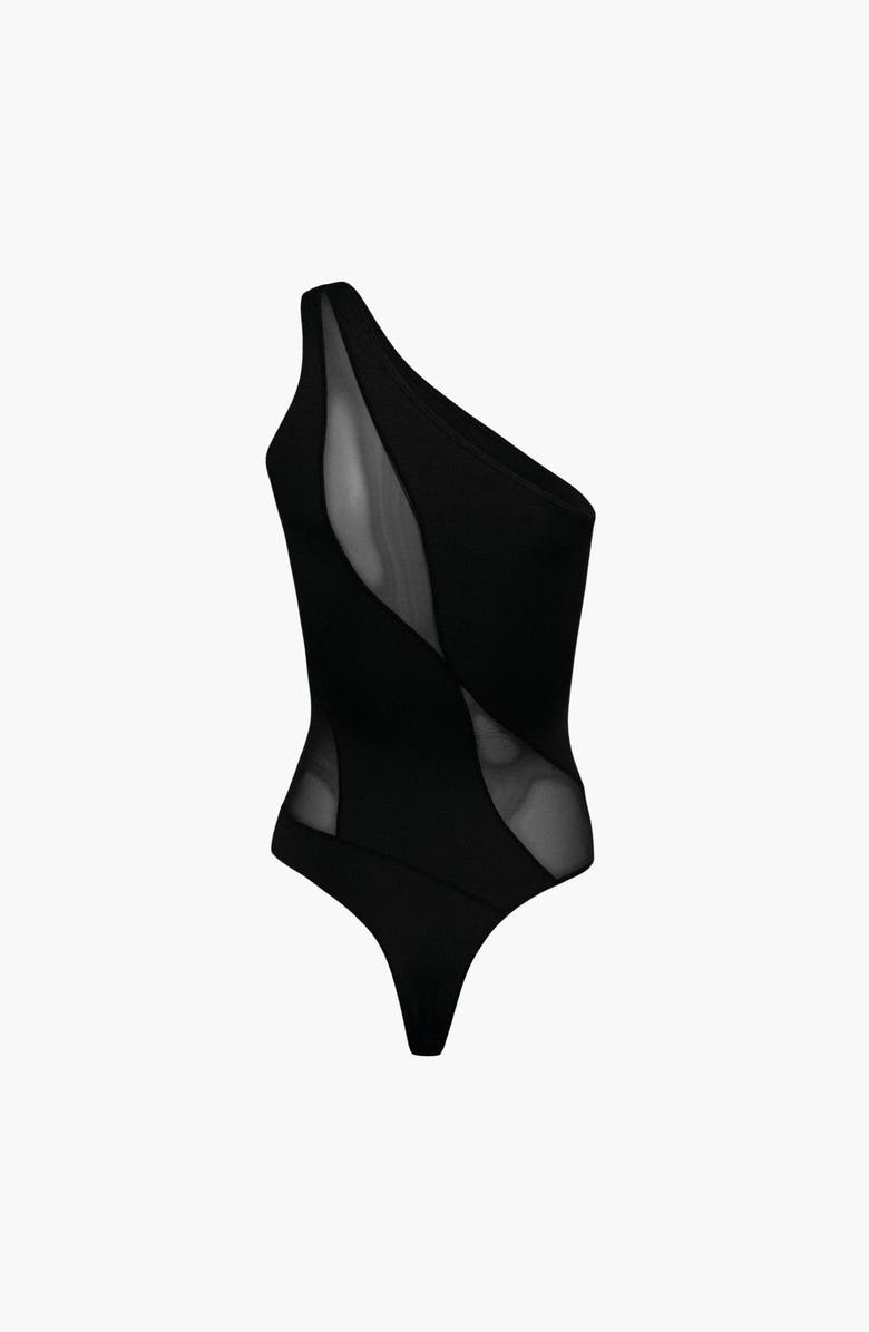 OW Collection Curve Bodysuit, Alternate, color, Black
