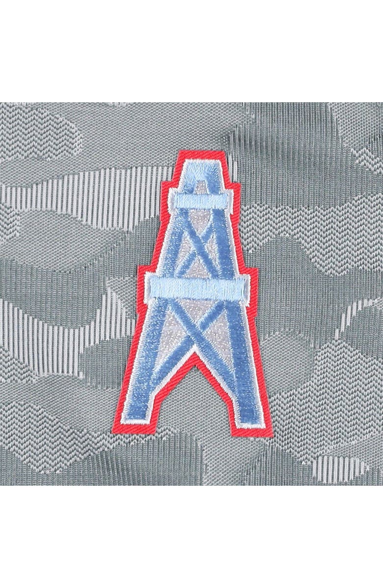 ANTIGUA Men's Antigua Gray Houston Oilers Brigade Throwback Quarter-Zip Top, Alternate, color, Gray