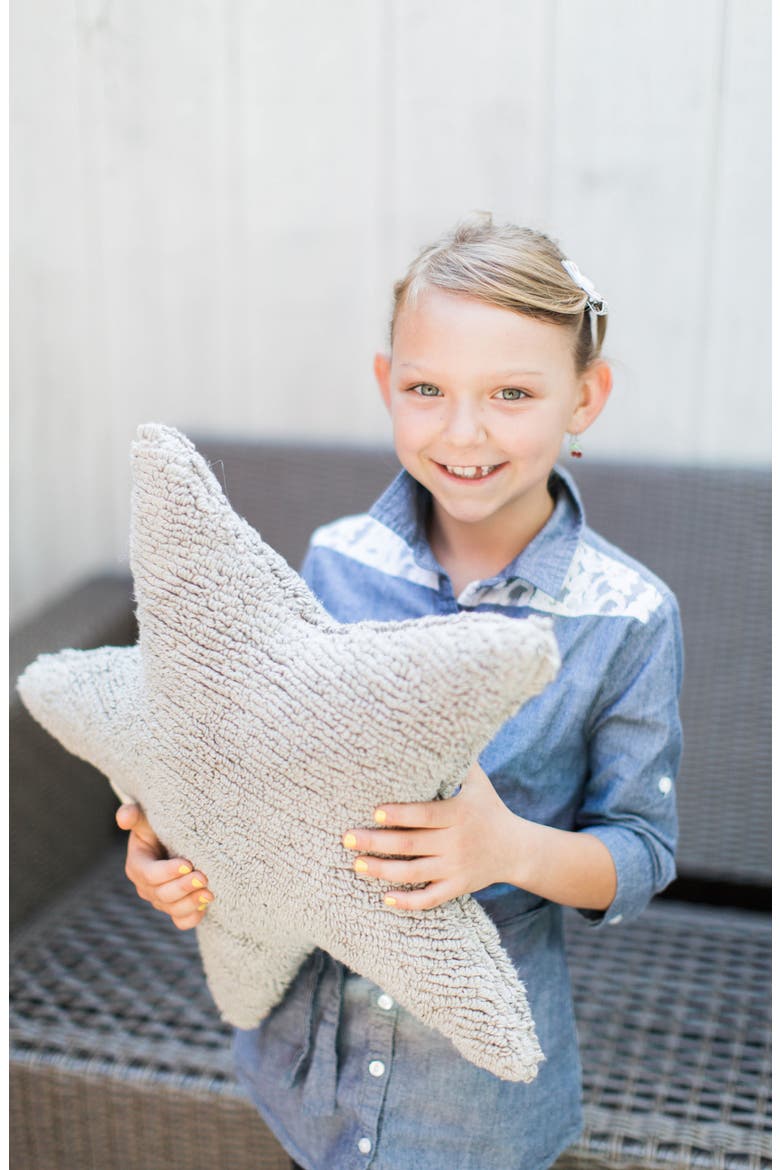 Star Cushion, Alternate, color, GREY
