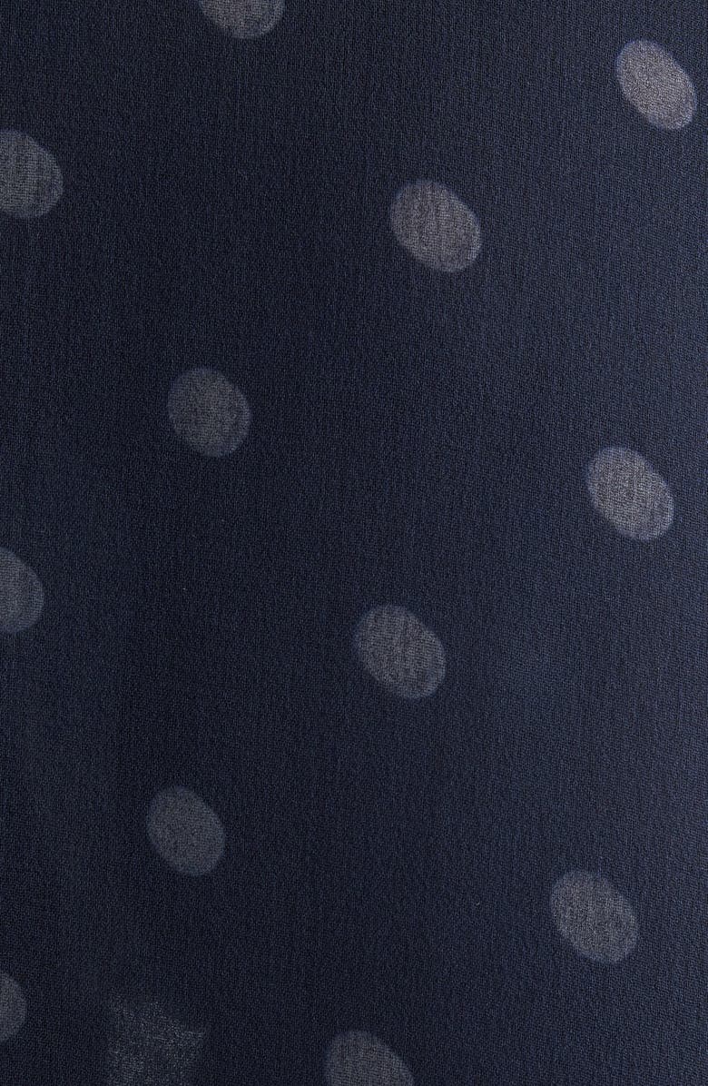 Acne Studios Iranee Polka Dot Georgette Skirt, Alternate, color, Navy/ White