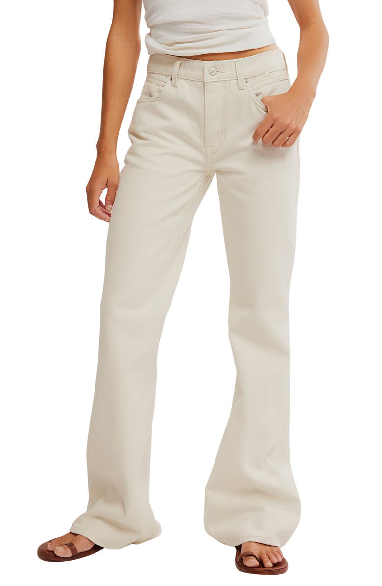 Free People West Coast Relaxed Jeans, Main, color, Lily Of The Valley