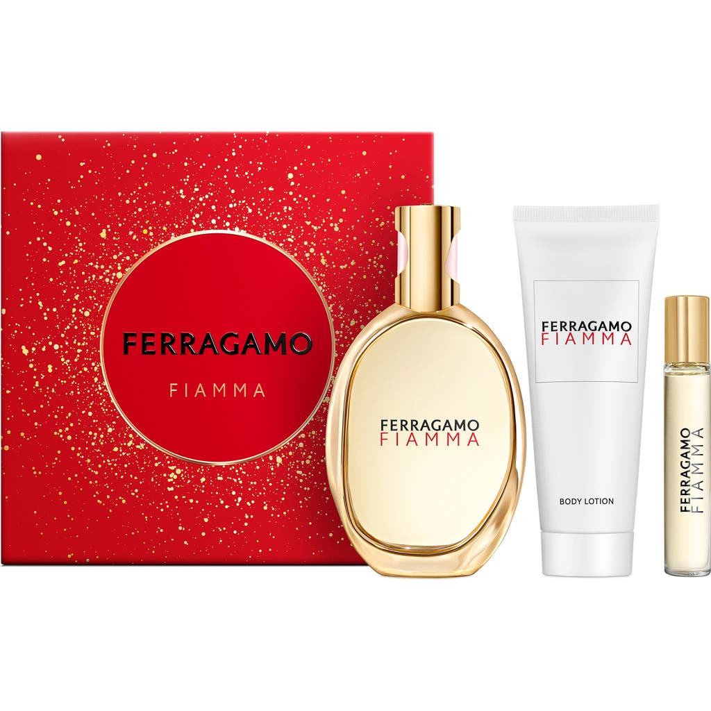 Ferragamo Fiamma Eau De Parfum Set $200 Value In Transparent