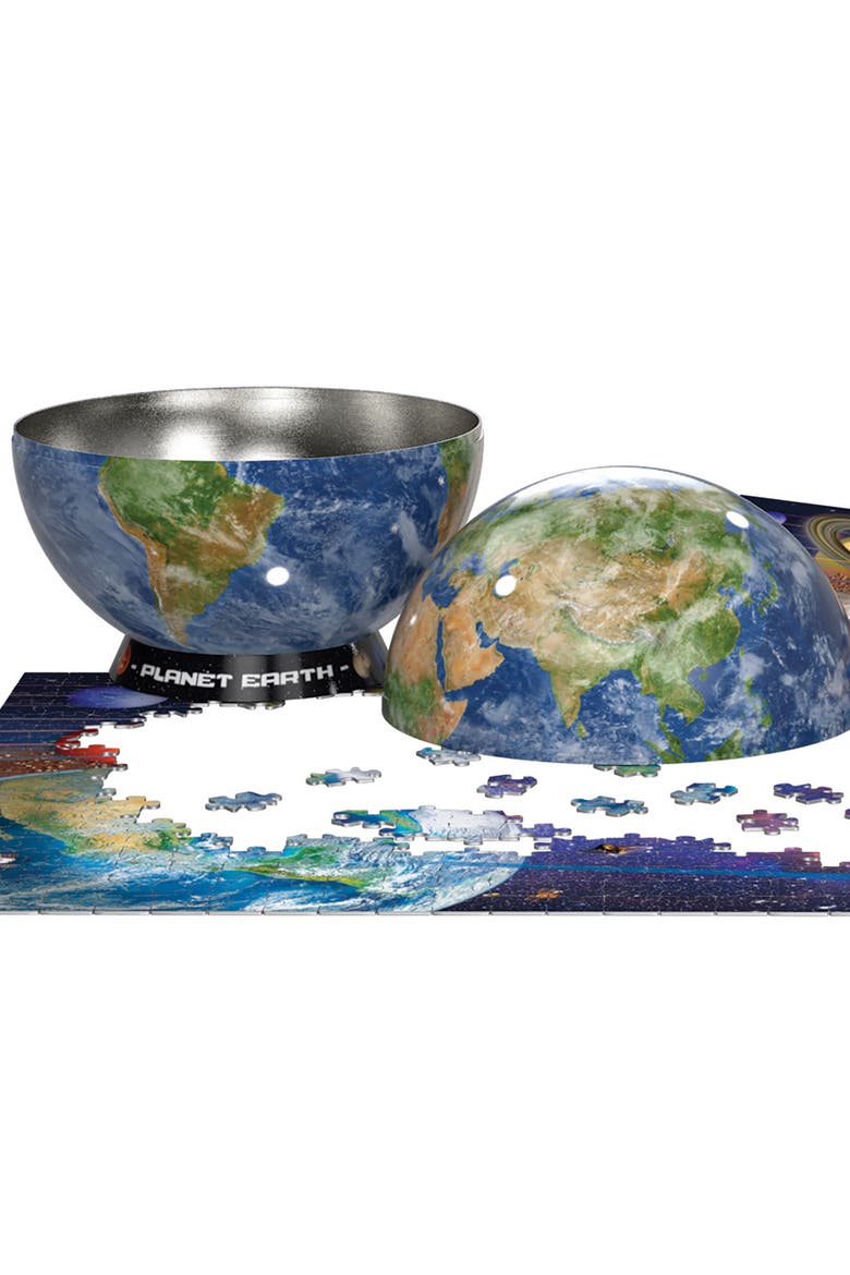 Puzzle Tin Planet Earth 550 Piece, Alternate, color, Multicolored