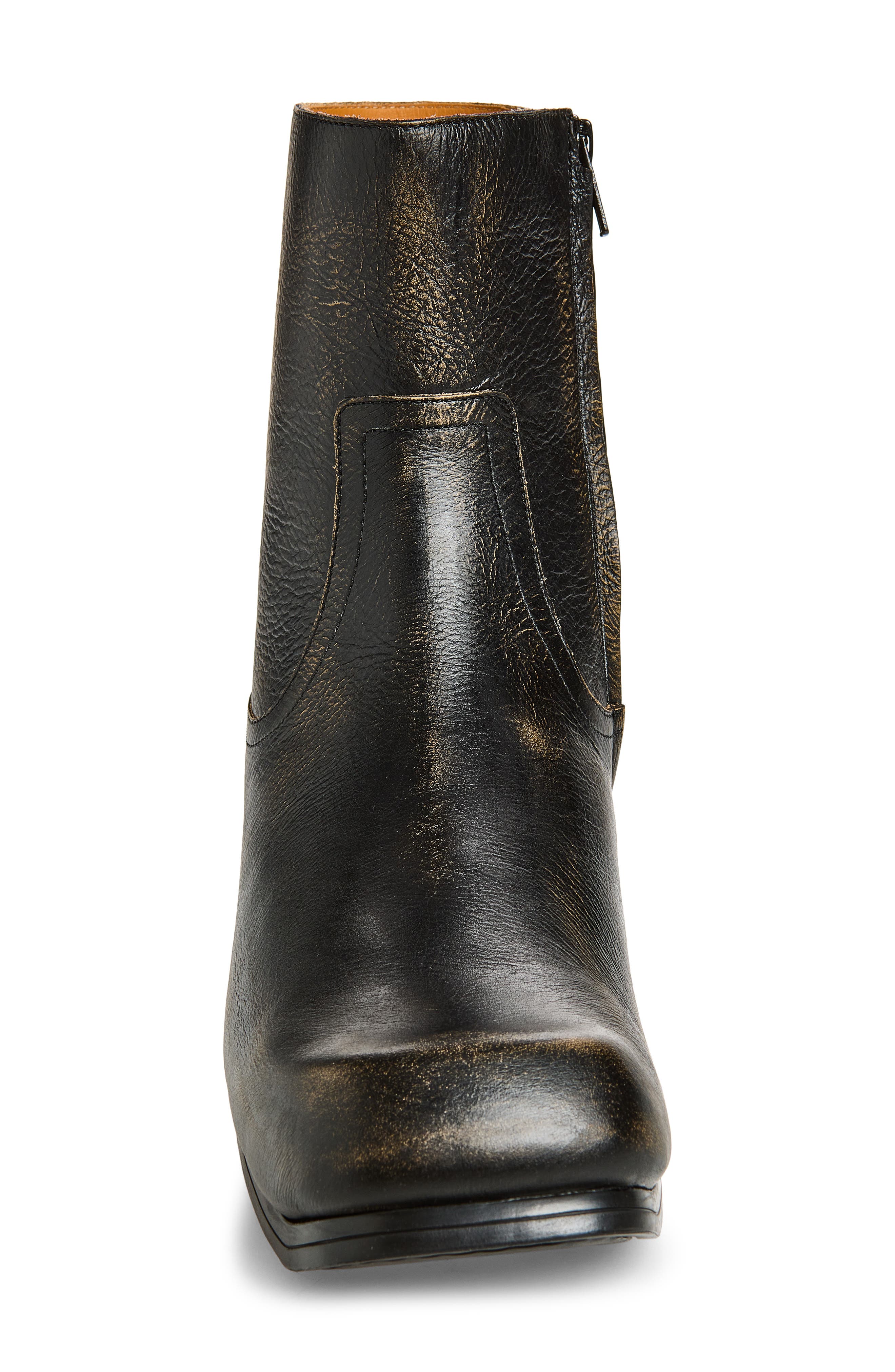 Float Leather Ankle Boot, Alternate, color, NATURAL/ BLACK