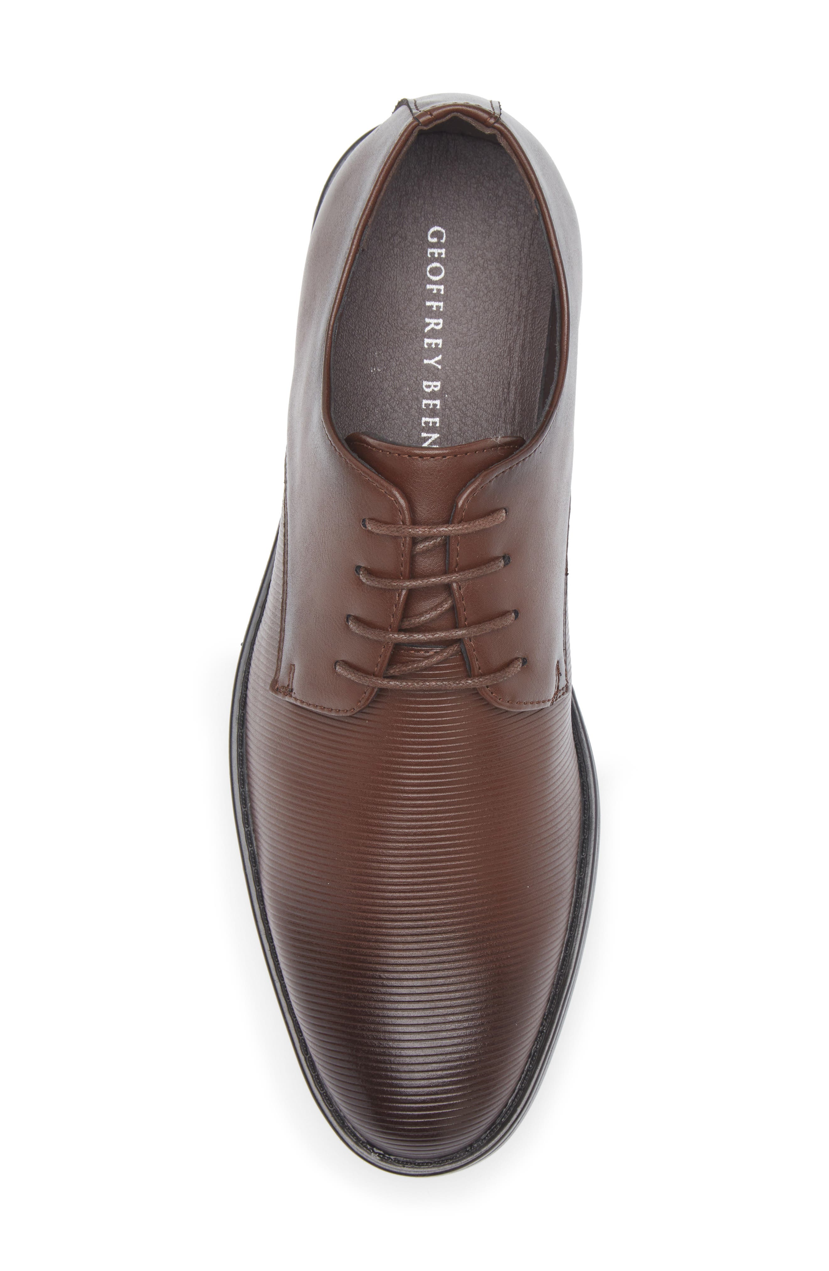 GEOFFREY BEENE Ribbed Derby, Alternate, color, Brown