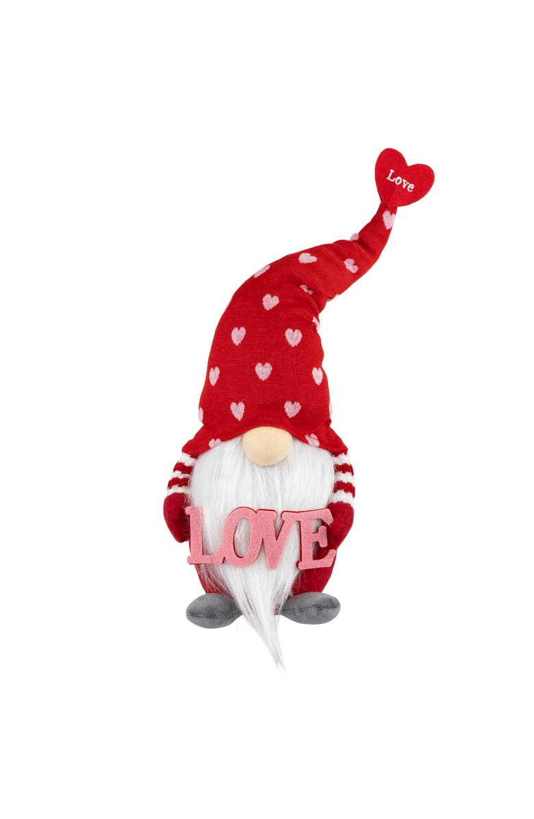 Northlight Hearts and Love Valentine's Day Gnome - 18.5", Main, color, Red
