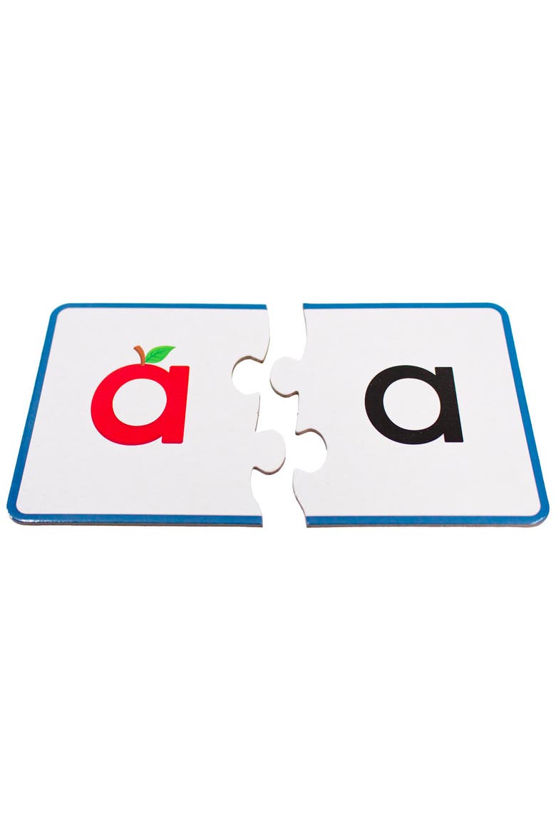 Alphabet Mnemonics Puzzles, 26 Self Correcting Letter Set, Alternate, color, Multicolored